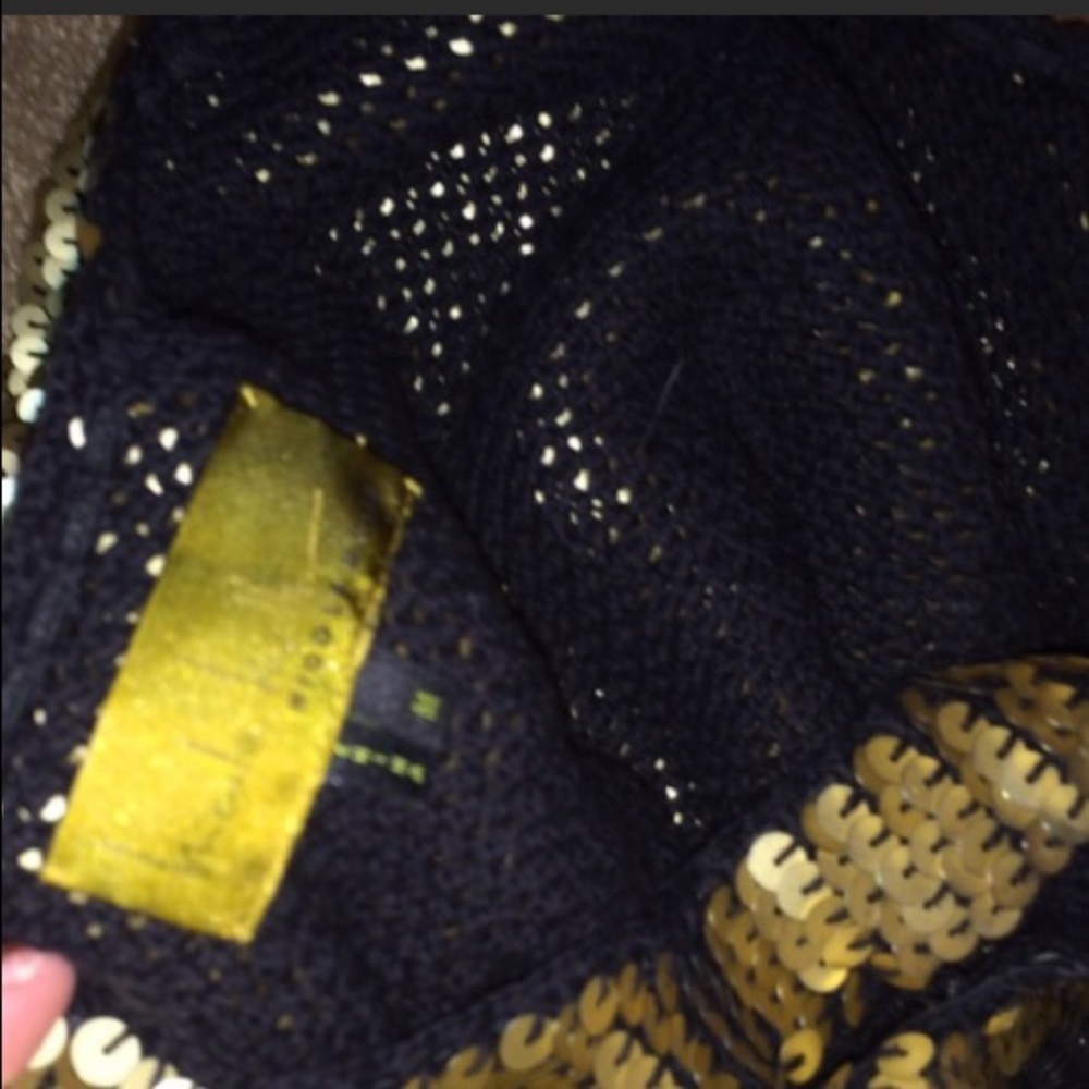 Gold Party Dress w/sequins - Picture 2 of 7